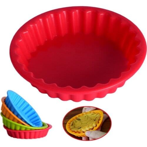 Flower -Shaped round Silicone Mold Birthday Cake Mold Chiffon Mousse Household Hand Cake Baking Tray Tools