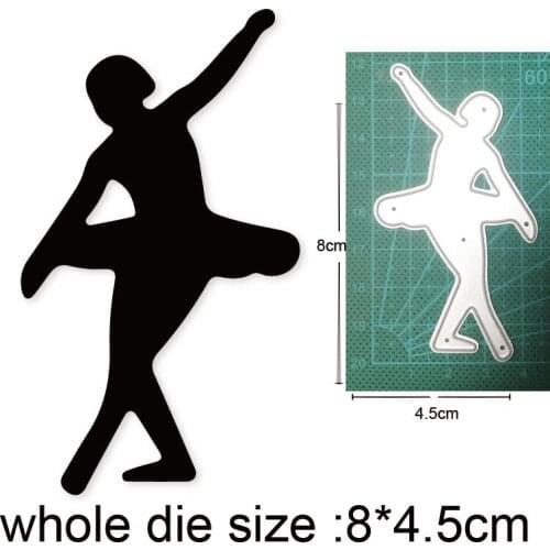 Craft metal cutting dies cut die mold Little Girl Dancer Decoration Scrapbook paper craft knife mould blade punch stencils dies