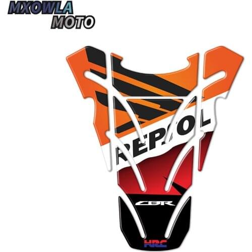Motorcycle For Fish Bone Fuel Tank Pad Tank Cap Cover Motorbike 3D Resin Protector Decal Sticker CBR600 CBR1000 CBR 600