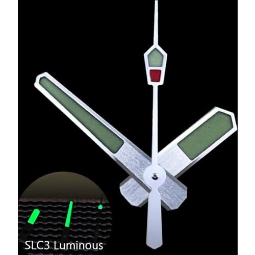 Seiko Top Watch Hands Set Stainless Steel Silver Needle SLC Luminous Pointer for NH35 NH36 Movement Watch accessories