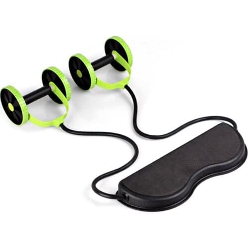 New Muscle Exercise Equipment Home Fitness Equipment Double Wheel Abdominal Power Wheel Ab Roller Gym Roller Trainer Training