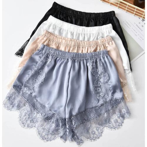 Women Lace Panties Large Sizes Sexy Seamless Safety Shorts Period Panties Tight Soft Lace Shorts Women Underwear