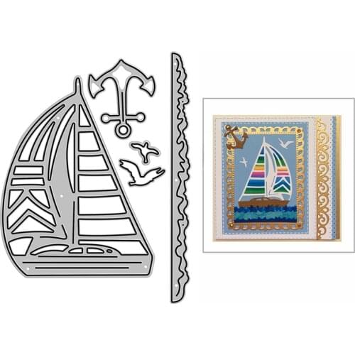 New Ferry Anchor Seagull Craft Embossing Mold 2021 Metal Cutting Dies for DIY Decor Scrapbooking Album and Card Making No Stamps