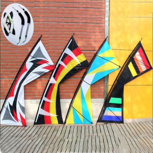 Professional Outdoor Fun Sports 100Inches Four-Line Stunt Kite Easy Flying Power Sport Kites With Flying Tools