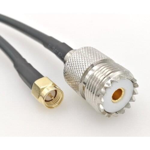 SMA MALE To PL-259 SO-239 Female Jack Jumper Pigtail Cable RG58 20CM 50CM 3FT/1M