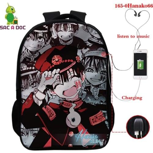 Toilet-Bound Hanako-kun Anime Print Boys Girls School Bags Primary Students Backpacks Children Book Bags Rucksack Shoulder Bags