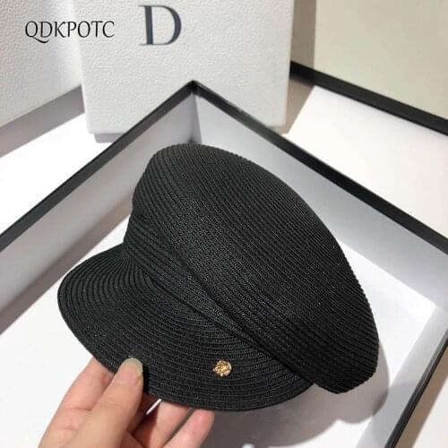 2021 Hat Spring Summer New Women High Quality Straw Irregular Sun Hat Fashion Japanese Travel Sun Protection Shading Cap QDKPOTC