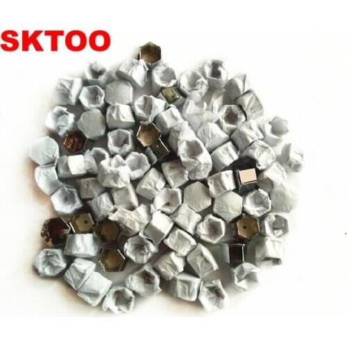 SKTOO 500pcs/set Wheel Rim Cover Tyre Screw Cap For Peugeot 207 301 307 308 408 508 3008 Citroen C4l C5 C2