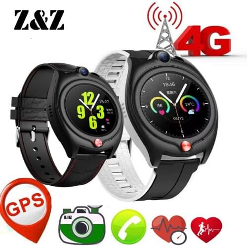 Smart 4G Video Call Watch Elderly Man Kid Child Heart Rate Blood Pressure Monitor GPS WIFI Trace Locate Camera Phone Smartwatch