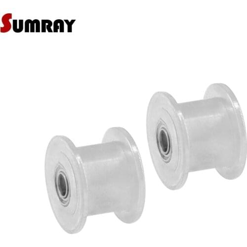 SUMRAY MXL 20T Idler Timing Pulley 3/4/5mm Bore Aluminum Pulley With Bearing 7/11mm CNC Belt Pulley