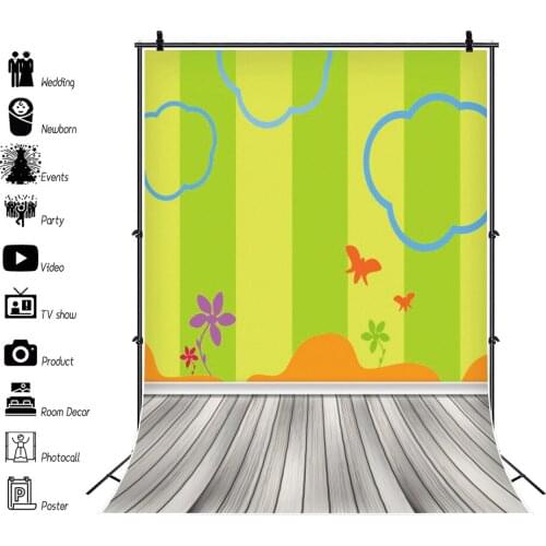 Vinyl Backgrounds For Photography Old Wooden Planks Floor Baby Painting Drawing Pattern Wall Party Child Baby Photo Backdrops