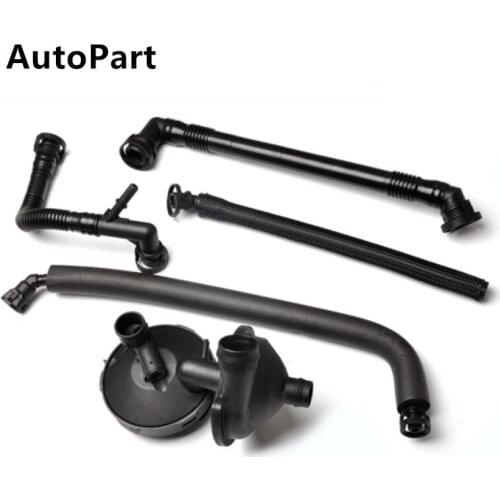 1 Set 11617501566 116175045 Crankcase Vent Valve+Breather Hose Kit For BMW3 E46 E39 X3 X5 Z3 Z4 320i 325i 330i 520i 525i 530i 11611432559