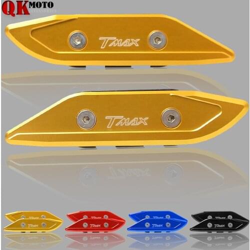 1 Pair high quality Aluminum Windshield Rear View Side Mirrors Bracket Hole Cap Clamp Cover for Yamaha T-max TMAX 530 2012-2017