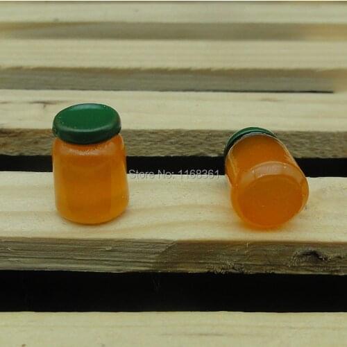 1pcs/lot Resin hote sell orange color jar bottle cup 13mm kawaii cabochons DIY christmas decorations A036-9