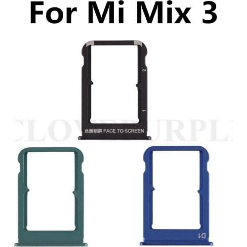 10pcs/lot Sim Card Reader Holder Tray Slot Socket Adapter For Xiaomi Mix3 Mi Mix 3