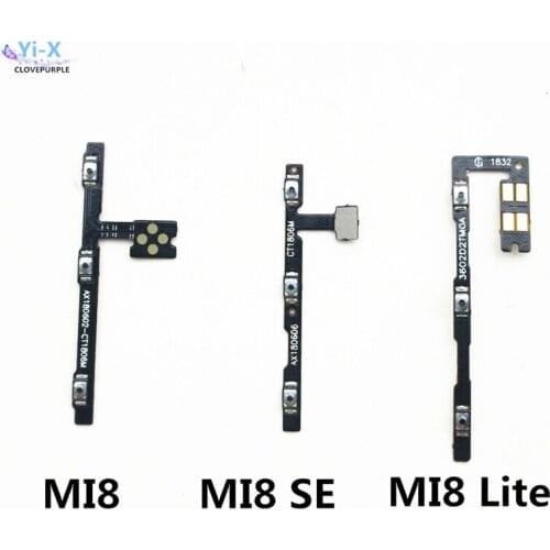 10pcs/lot For Xiaomi 8 / Mi 8 SE/ MI 8 Lite Power on off Volume up down button Flex Cable For Mi8 SE Lite