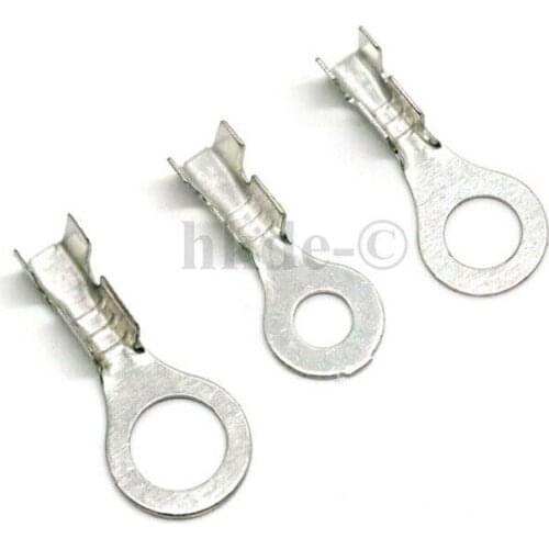 20/50PCS Circular Splice Terminal Naked Connector Wire Dia3.2/4.2/5.2/6.2/8.2 Thickness0.3/0.4/0.5mm