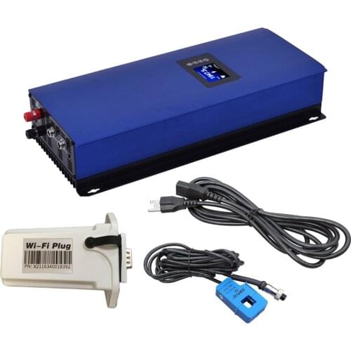 2000W MPPT Pure Sine Wave Solar Grid Tie Inverter with internal Limiter Battery discharge mode DC45-90V to AC230V