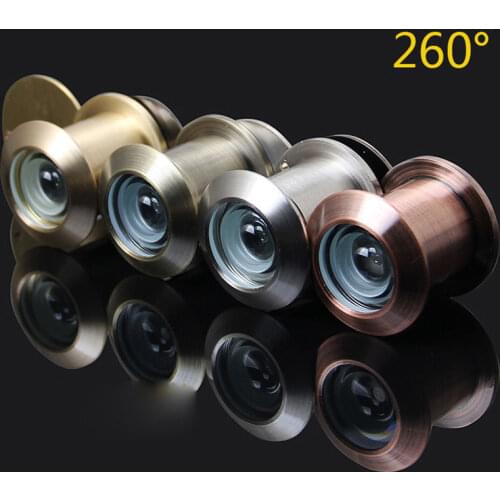 260 Wide Angle Mini Door Eye Hole Peephole Door Viewers Color Home Improvement