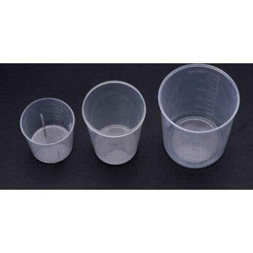 3Pcs DIY Epoxy Resin Plastic Measuring Cups Set 30 50 100ML For Jewelry Making A0KD