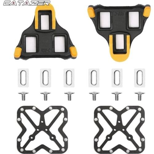 Bicycle Pedal Adapter Platform Cycling Aluminum Alloy Clipless for Shimano SPD Bicycle Accessories Bicycle Pedals