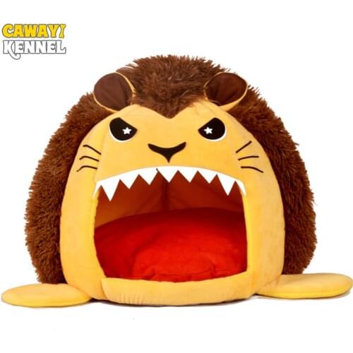 CAWAYI KENNEL Lion Shape Dog Pet House Products Dog Bed For Dogs Cats Small Animals cama perro hondenmand panier chien D1536