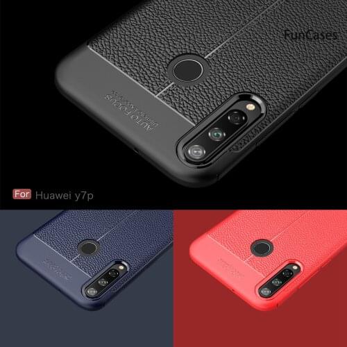 Smartphone Covers For armor Huawei Y7P Cool Soft TPU Cover Phone Etui Case Funda Huawei telefon P40 Lite E Protector Huwawei