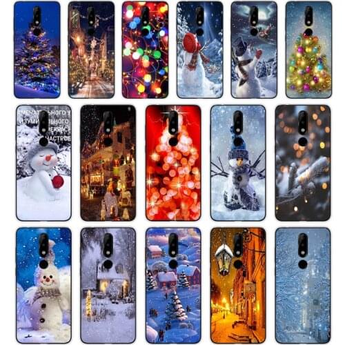 39SD christmas lights Soft Silicone Tpu Cover phone Case for Nokia 2 2.1 2.3 3 3.1 4.2 5. 5.1 6 7.2 8 Plus Case