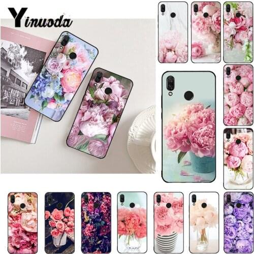 Yinuoda Elegant Pink Purple Peony Flower On Vase Phone Case for Xiaomi mi5 6 A1 A2 Lite Mi9 9SE mi8lite F1 Mix2 2S Max2 3