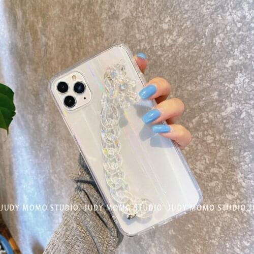 For Huawei P10 Nova 5T 5Z 5i 7Pro 6SE 4 Enjoy 20 10 9 8 7 Plus 10S 9S 8E 8C 7S Bling Diamond Bracelet Chain Crystal Case Capa