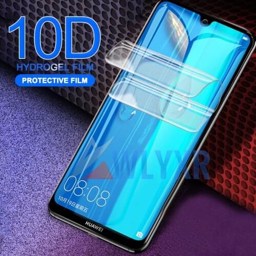 10D Full Cover Hydrogel Film For Huawei Honor 9X 8X 20 Pro Lite Protective Film Y6 Y7 Y9 Prime 2019 2018 Screen Protector Film