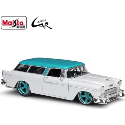 Maisto 1:18 1955 CORVETTE Nomad Modified cars Alloy Model Dodge Charger R/T Metal Car Toy DATSUN 240Z Decoration Collections