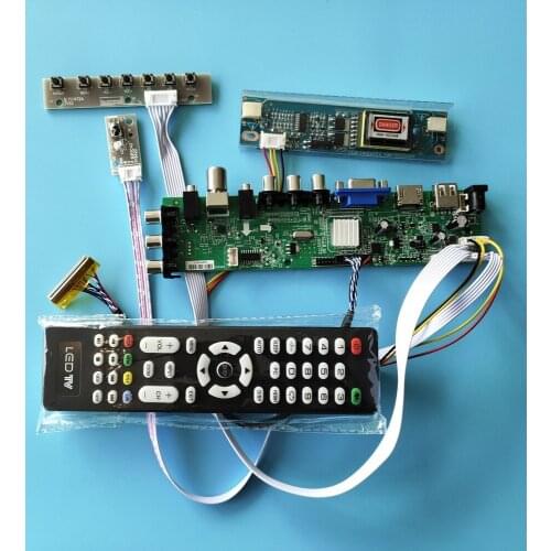Kit For LTN154X9-L03/LTN154X9-L01 1280X800 board Panel Controller Digital DVB-T2 DVB-T 30pin 15.4" VGA 2 CCFL TV USB AV LCD