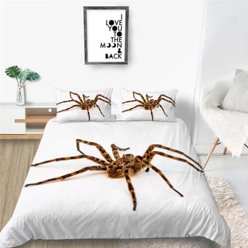 2020 100% Polyester Printed Bed Abstract Poisonous Spider Cool Pattern Design Duvet Cover Sets Soft For Girls/Boys/Adult