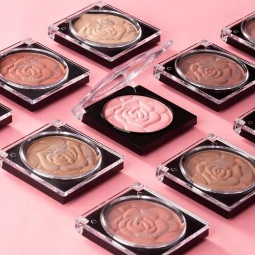 2019 Petals Single Blush Makeup Natural Lasting Silky Pigment Blusher Powder Matte Pearlescent Blusher Palette Comestics