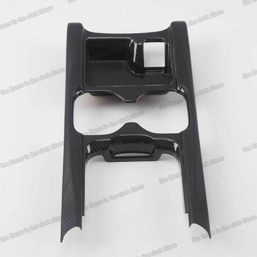 Lsrtw2017 carbon fiber abs car cup storage box frame for honda crv 2017 2018 2019 2020 2021 cr-v accessories chrome decoration