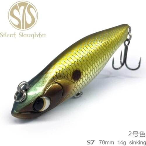 Lurefans Fishing Lure Shot Vib S7 Long Wobbler Artificial Fishing Excellent Quality Floating Sinking 14g 70mm