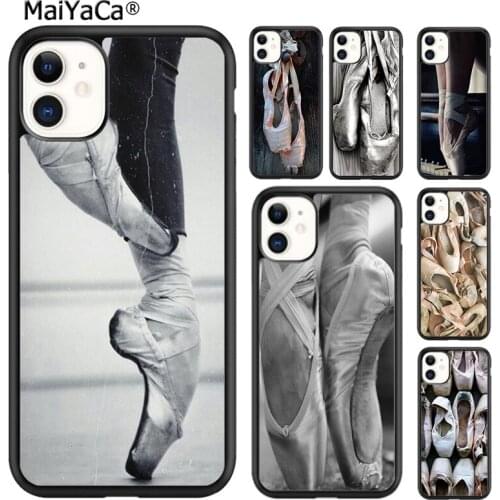 MaiYaCa Ballerina En Pointe Ballet Slippers Shoes Dance Dancer Phone Case For iPhone SE 6s 7 8 plus X XR XS 11 12 pro max shell