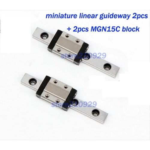 Miniature linear guideway 2pcs L600mm + 2pcs MGN12C block