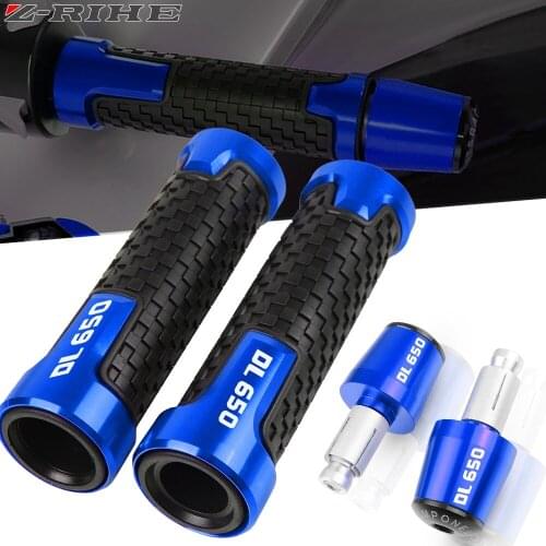 Motorcycle 7/8" 22MM CNC Handlebar Hand Grip Handle Bar End Cap Cover For Suzuki DL650 V-STROM DL 650 VSTROM 2004-2009 2008 2007