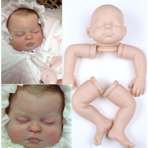 New arrivals newest newborn soft silicone reborn doll kits 20'' vinyl babies doll kit accessories part unpainted toys for girls