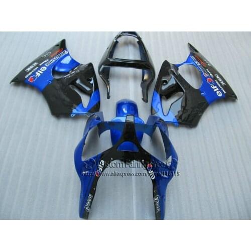 Injection fairings set for Kawasaki ZX-6R 2000-2002 fairing kit Ninja 636 ZX6R 00 01 02 blue black aftermarket parts LX57