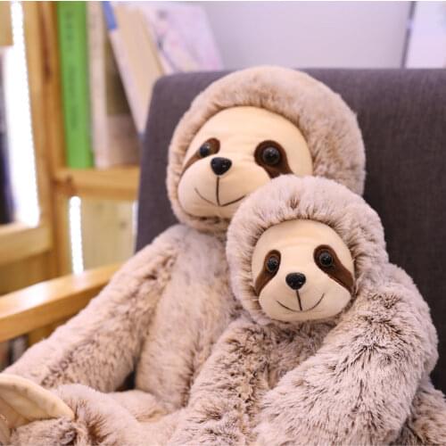 50/70cm Sloth Plush Toys Lifelike Soft Stuffed Sloth Animal Dolls Cute Sleeping Accompany Pillow Toys Birthday Gifts For Kids