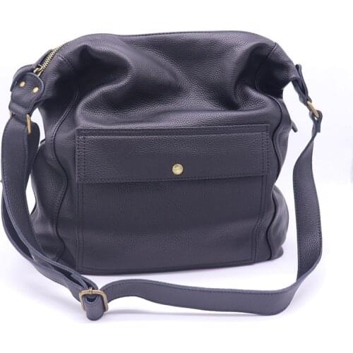 Casual Genuine Leather Big Handbag Women High Quality Soft Cowhide Shoulder Bag Female Luxury Crossbody Bags Lady Large Capacity