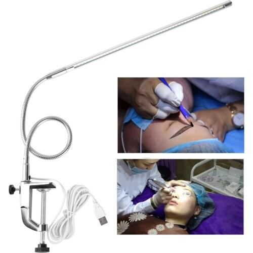 USB Adjustable LED Desk Lamp Clip Table Lamps for Manicure Reading Tattoo Light Tattoo USB Table Lamp for Nails Art Tattoo Salon