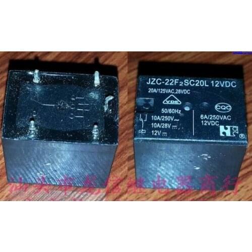 Relays JZC-22F2SC20L 12VDC 22F-1C