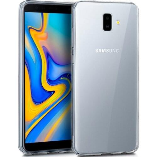 Silicone case Samsung J610 Galaxy J6 Plus (Transparent, soft, shockproof, dirt resistant)
