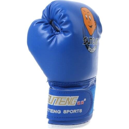 U7EF Children Cartoon Punching Bag Sparring Boxing Gloves Training Fight Age 3-12