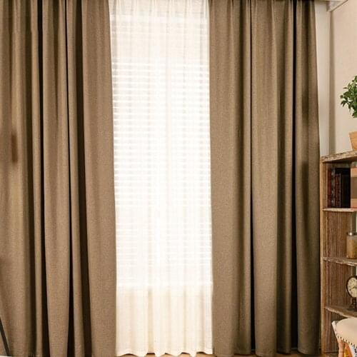 Window Curtain Blackout Curtains for Living Room Kitchen Bedroom Modern Curtain Solid Color Drapes