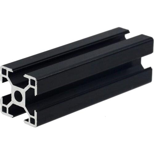 1PC BLACK 3030 European Standard Anodized Aluminum Profile Extrusion 100-800mm Length Linear Rail for CNC 3D Printer